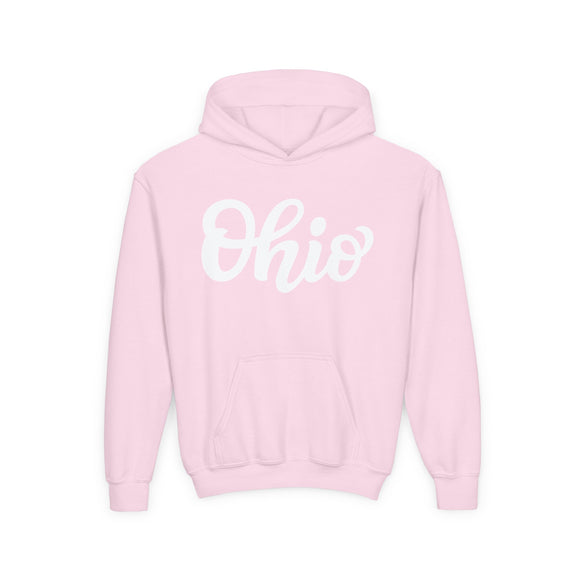 Ohio Youth Hoodie - Cozy Unisex Pullover, Kids Ohio Sweatshirt, Soft Cotton Blend Hoody