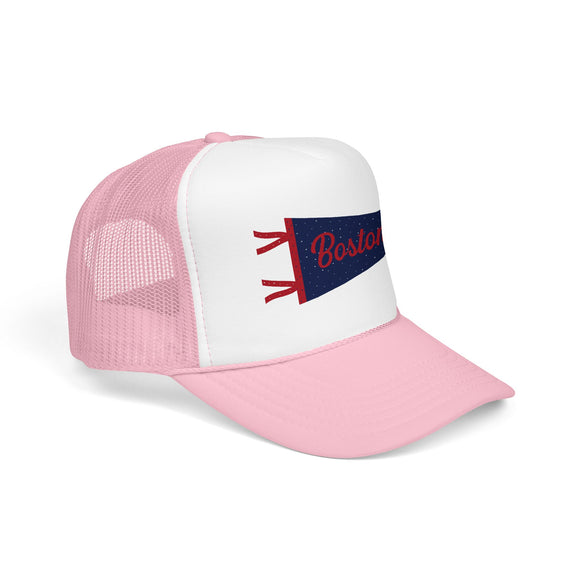 Boston Pennant Trucker Hat — Foam Cap