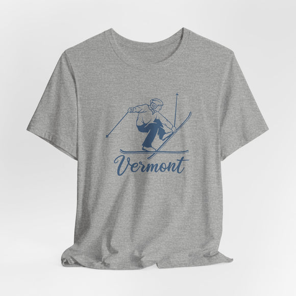 Vermont T Shirt - Vintage Ski Graphic Vermont Tee