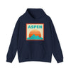 Aspen, Colorado Mountain Sun Hoodie - Unisex Aspen, Colorado Hooded Sweatshirt, Aspen, Colorado Travel Sweatshirt, Aspen, Colorado Sunset