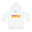 Minnesota Toddler Hoodie - Retro Sunrise Unisex Minnesota Toddler Sweatshirt-6