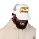 Retro Peace Trucker Hat Boho-6