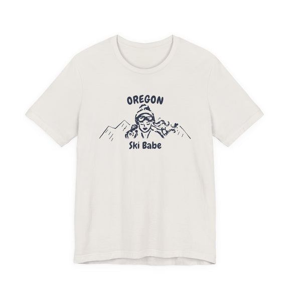 Oregon Ski Babe T‑Shirt - Retro Skiing Graphic Tee