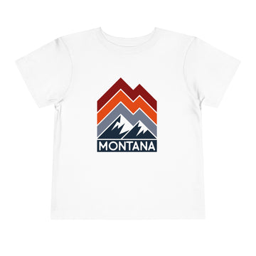 Montana Toddler T-Shirt - Retro Palm Tree Unisex Toddler Montana Shirt - 0