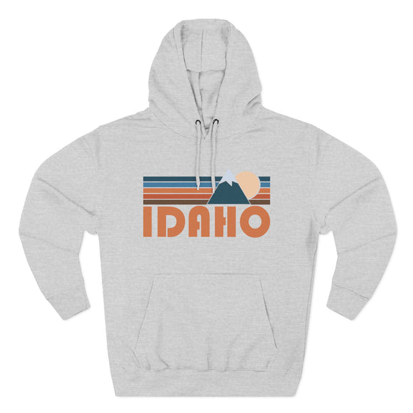 Idaho Hoodie - Retro Mountain Unisex Sweatshirt