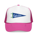 Crater Lake National Park Pennant Trucker Hat — Vintage Foam Mesh Cap-5