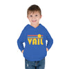 Vail, Colorado Toddler Hoodie - Retro Sunrise Unisex Vail Toddler Sweatshirt