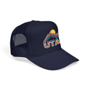 Kids Utah Retro Mountain Trucker Hat - Youth Snapback Cap
