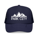 Kids Park City, Utah Trucker Hat - Youth Snapback on white background