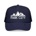 Kids Park City, Utah Trucker Hat - Youth Snapback on white background