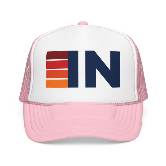 Indiana Trucker Hat - IN Abbr retro cap