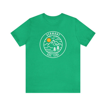 Buy heather-kelly Vermont T-Shirt - Unisex Vermont Shirt