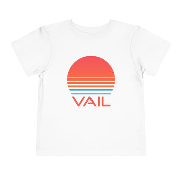 Vail, Colorado Toddler T-Shirt - Retro 80s Toddler Vail Shirt - 0