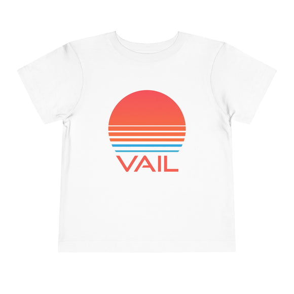 Vail, Colorado Toddler T-Shirt - Retro 80s Toddler Vail Shirt