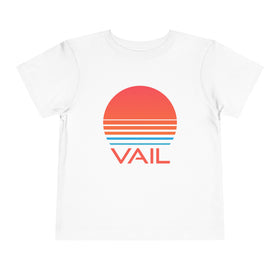 Vail, Colorado Toddler T-Shirt - Retro 80s Toddler Vail Shirt