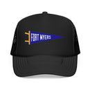 Fort Myers, Florida Pennant Trucker Hat — Retro Flag Foam Cap-2