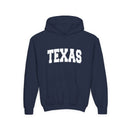 Texas Youth Hoodie - Kids Texas Hooded Sweatshirt-4