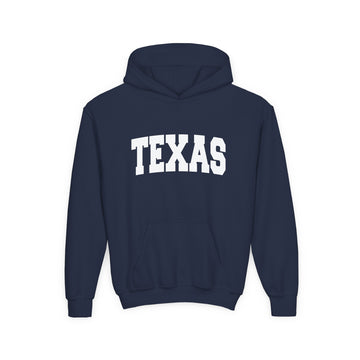 Buy navy Texas Youth Hoodie - Kids Texas Hooded Sweatshirt