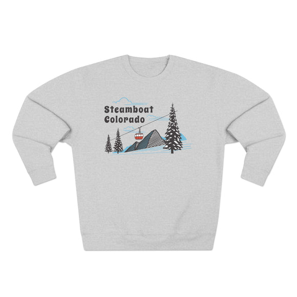Premium Steamboat, Colorado Sweatshirt Unisex Crewneck, Premium Sweatshirt, Crewneck Jumper, Ski Resort Apparel