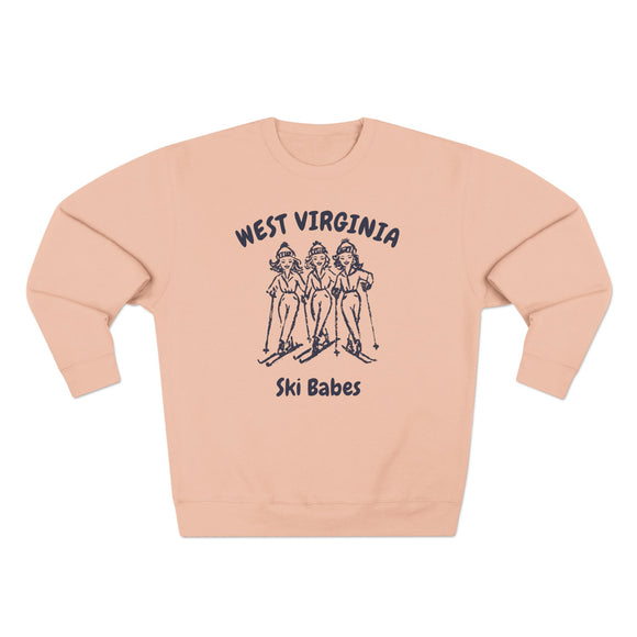 Premium West Virginia Ski Babes Sweatshirt