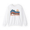 Crested Butte, Colorado Sweatshirt Retro Mountains, Crested Butte Unisex Graphic Crewneck