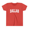 Dallas, Texas Youth Graphic Tee - Kids Dallas T Shirt