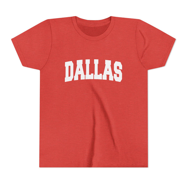 Dallas, Texas Youth Graphic Tee - Kids Dallas T Shirt