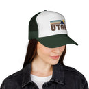 Utah Retro Mountains Trucker Hat - Vintage Style Utah Cap-9