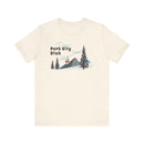 Park City, Utah T-Shirt - Retro Ski Mountain Gondola Unisex Park City Shirt-4