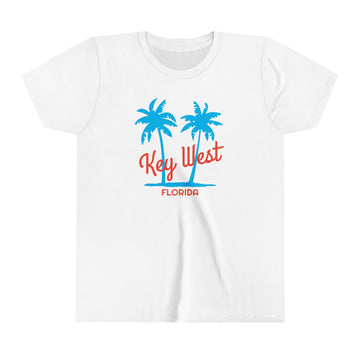 Key West, Florida Youth Shirt - Retro Palm Tree Key West Kid's T-Shirt - 0