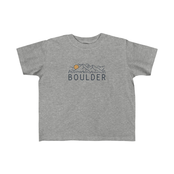 Boulder, Colorado Toddler T-Shirt - Toddler Boulder Shirt