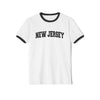 New Jersey Cotton Ringer Graphic Tee - Unisex New Jersey T Shirt, Vintage Style Tee, Men's/Women's Tee