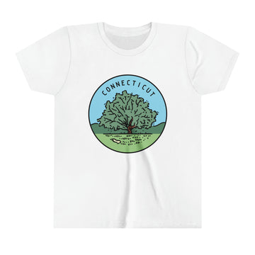 Buy white Connecticut Youth T-Shirt - Unisex Kids Connecticut Shirt