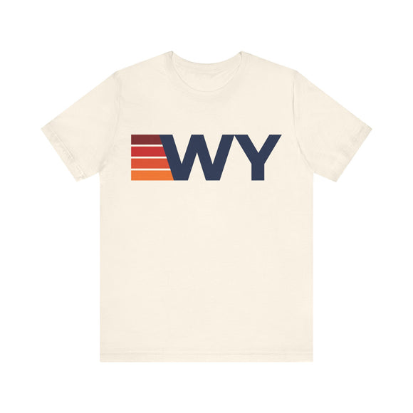 Wyoming Retro Stripes T-Shirt | Wyoming State Tee