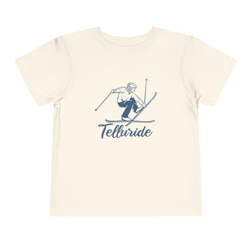 Telluride, Colorado Toddler Graphic Tee Vintage Ski - Kids Telluride T-Shirt - 0
