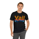 Vail, Colorado Shirt - Mountain Sunset Unisex Vail T-Shirt-37