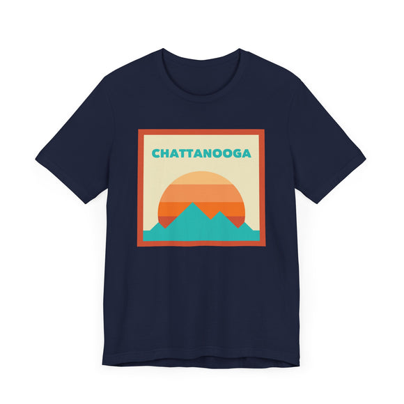 Retro Chattanooga, Tennessee T-Shirt, Mountain Sun Tee, Unisex Graphic Shirt, Vintage Chattanooga, Tennessee Top, Outdoor Adventure Clothing