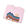 Ski Bum Sweatshirt Retro Mountains, Ski Bum Unisex Graphic Crewneck