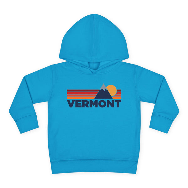 Vermont Toddler Hoodie - Unisex Mountain Pullover Sweatshirt, Kids Hooded Jumper, Vermont Souvenir