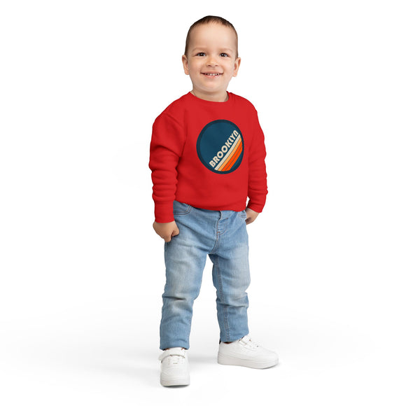 Brooklyn, New York Toddler Sweatshirt - Retro Brooklyn Toddler Crewneck Sweatshirt
