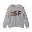 San Francisco, California SF Retro Stripe Sweatshirt-3