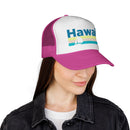 Hawaii Retro Sailboat Trucker Hat-12