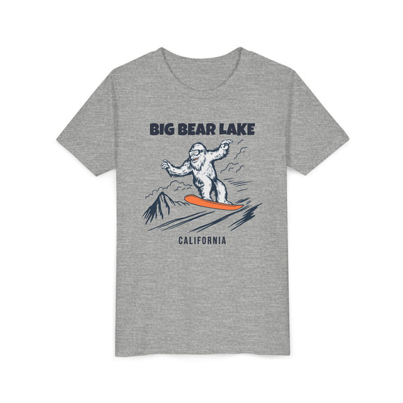Big Bear Lake, California Yeti Snowboard Youth Tee - Kids Skiing Shirt