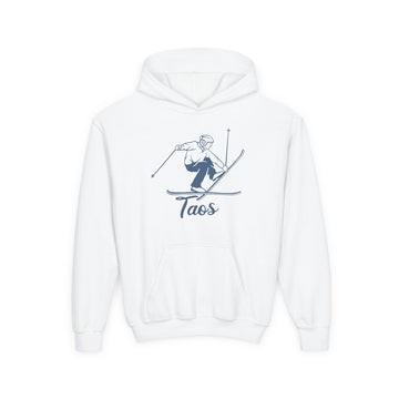 Taos, New Mexico Youth Hoodie - Snow Ski Kids Taos Hooded Sweatshirt