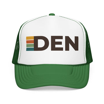 Buy kelly-white-kelly Denver, Colorado Trucker Hat - DEN retro cap