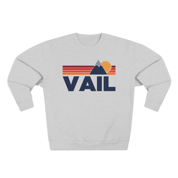 Premium Vail, Colorado Mountain Lines Graphic Sweatshirt