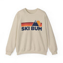 Ski Bum Sweatshirt Retro Mountains, Ski Bum Unisex Crewneck, Vintage Cozy Jumper, Gift for Outdoor Lovers-2