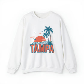 Tampa, Florida Sweatshirt - Unisex Palm Tree Tampa Sweatshirt