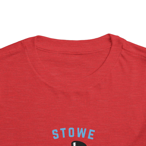 Stowe, Vermont Toddler Skiing Snowman Graphic Tee - Kids Stowe Shirt