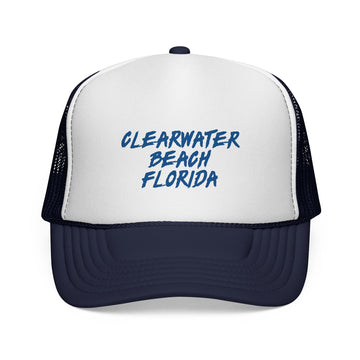 Buy dark-navy Clearwater Beach Trucker Cap | Florida Hat